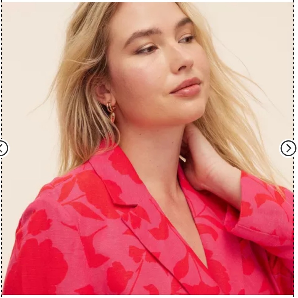 Women's Classic Rose Blazer - kate spade new york x Target Pink/Red size XS NWT - Picture 4 of 7